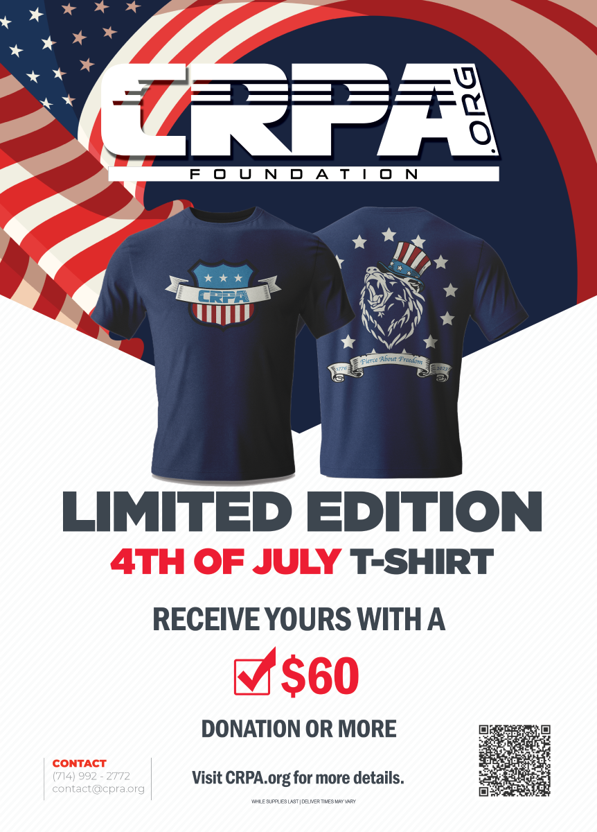 4th of July T-Shirt Freedom Legacy CRPA Foundation
