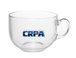 Product Description: This CRPA mug is perfect for a hot cup of coffee or tea, and even soup! Perfect for those cold winter nights ahead.</br> Oversize Glass Mug