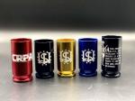 Product Description: Get one or get them all for your collection. Laser engraved on metal to make a nice display at the office or home.</br> Collectible 2A Shot Glasses