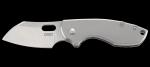 Product Description: Where minimal design meets maximum utility.</br></br>The Pilar® is a super compact everyday carry folder with distinctive minimalist design and an epic tale behind its name. It’s low profile and understated when tucked away, and carefully designed to punch above its weight when in use.</br></br>The 2.4” flat grind blade features a satin finish and the fine, but strong tip is useful for more detailed tasks. It’s deployed from its stainless steel handle with a thumb slot opening mechanism and is secured with a frame lock for your safety.</br></br>Specs</br></br>Thumb Slot Blade Deployment</br>Satin Blade Finish</br>Bead Blast Handle Finish</br></br>Blade Length</br>2.40" (61.01 mm)</br></br>Blade Edge</br>Plain</br></br>Blade Steel</br>8Cr13MoV</br></br>Blade Finish</br>Satin</br></br>Blade Thickness</br>0.15" (3.68 mm)</br></br>Overall Length</br>5.94" (150.83 mm)</br></br>Closed Length</br>3.53" (89.66 mm)</br></br>Weight</br>4.20 oz. (119.07g)</br></br>Handle</br>Stainless Steel</br></br>Style</br>Folding Knife w/Frame Lock</br> CRKT 5315G Pilar