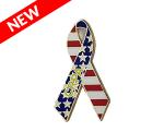 Product Description: Proudly display your pride in the USA with this stunning CRPA brandedlapel pin.</br> Stars & Stripes Lapel Pin