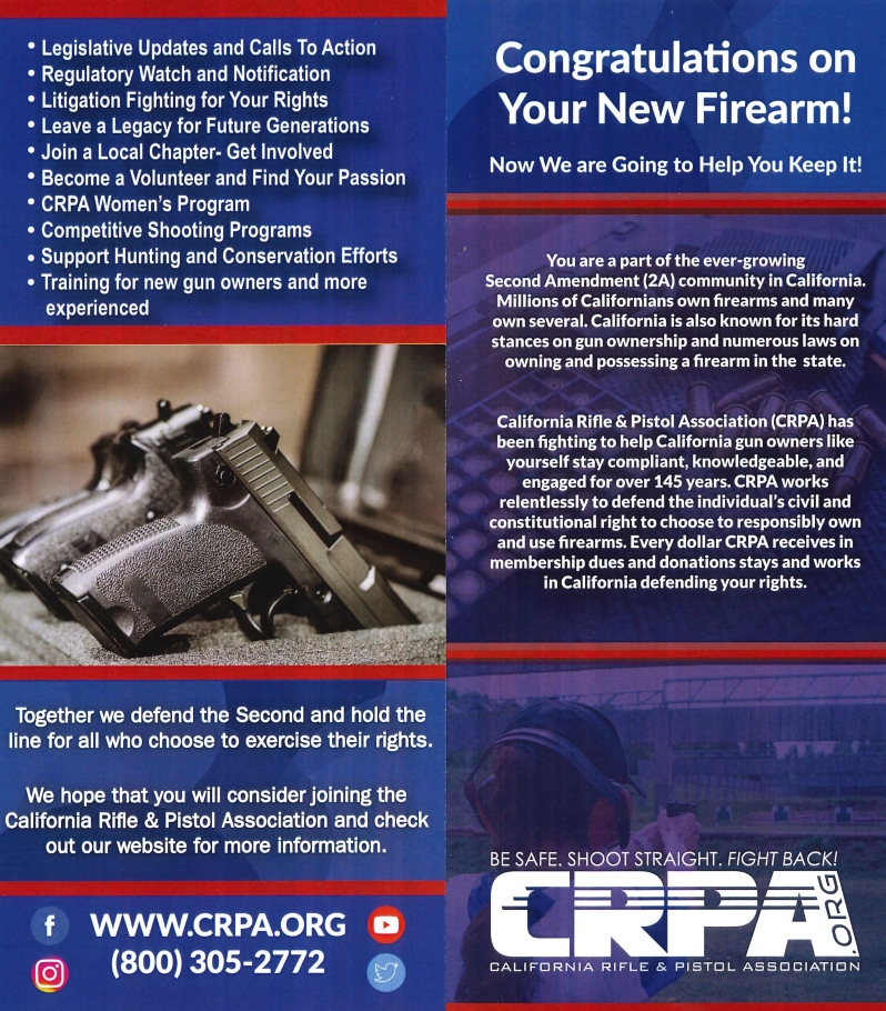 New Firearm Brochure