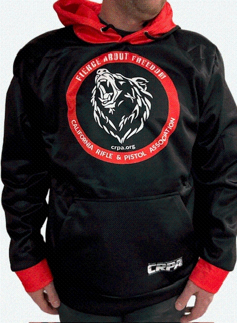 Product Description: Represent The CRPA in the stylish Fierce About Freedom hoodie. This hoodie is sporting the popular "Fierce About Freedom" Bear. With a slight sheen and a warm fleece lining, you'll look sharp while showing your support.</br> Fierce About Freedom Hoodie
