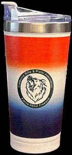 Product Description: Keep you favorite bevrage hot or cold in our new 20 oz Red White & Blue tumbler. Our sturdy tumbler features the CRPA logo and the Fierce About Freedom bear. What a great way to show your support.With a screw on lid, stainless steel outer wall, copper plated inner wall and superior vacuum insulation.</br> Red White & Blue CRPA Tumbler